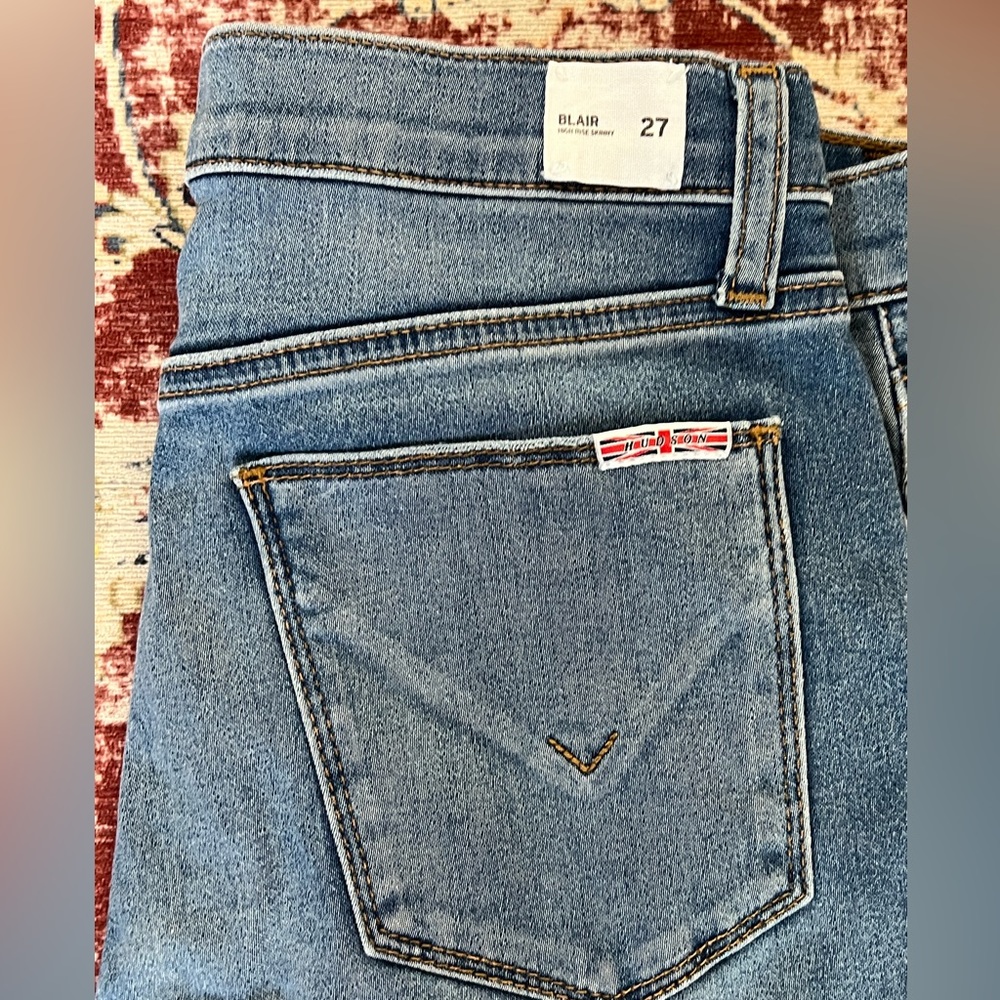Hudson Jeans Women's Skinny Jeans - Light Blue Wash - Picture 4 of 9